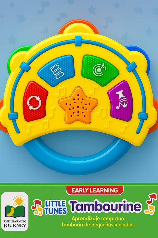 🎶 طبلة الألحان التعليمية – Little Tunes Tambourine لعبة ترفيهية وتعليمية مثالية للأطفال الصغار!